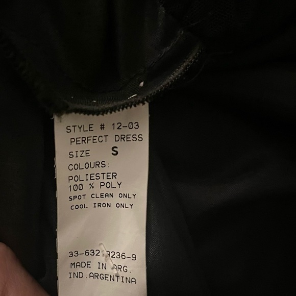 NWOT Elegant Handmade Formal Black Embellished Gown w/ Sheer Neckline | XS - Picture 14 of 14